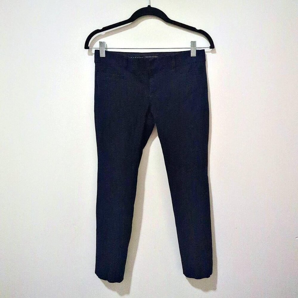 Banana Republic Navy Low-Rise Slim Pants